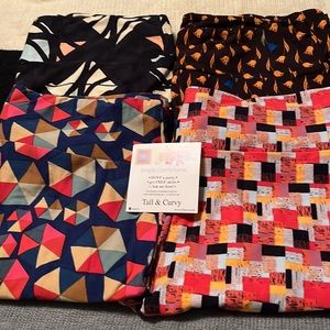 Lularoe Leggings, TC, 4 pair lot, NEW